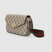 Мини-сумка через плечо Gucci Ophidia с узором GG